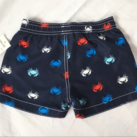 NWT bathing suit Carter's crabs blue red boys 6 9M - Picture 2 of 8